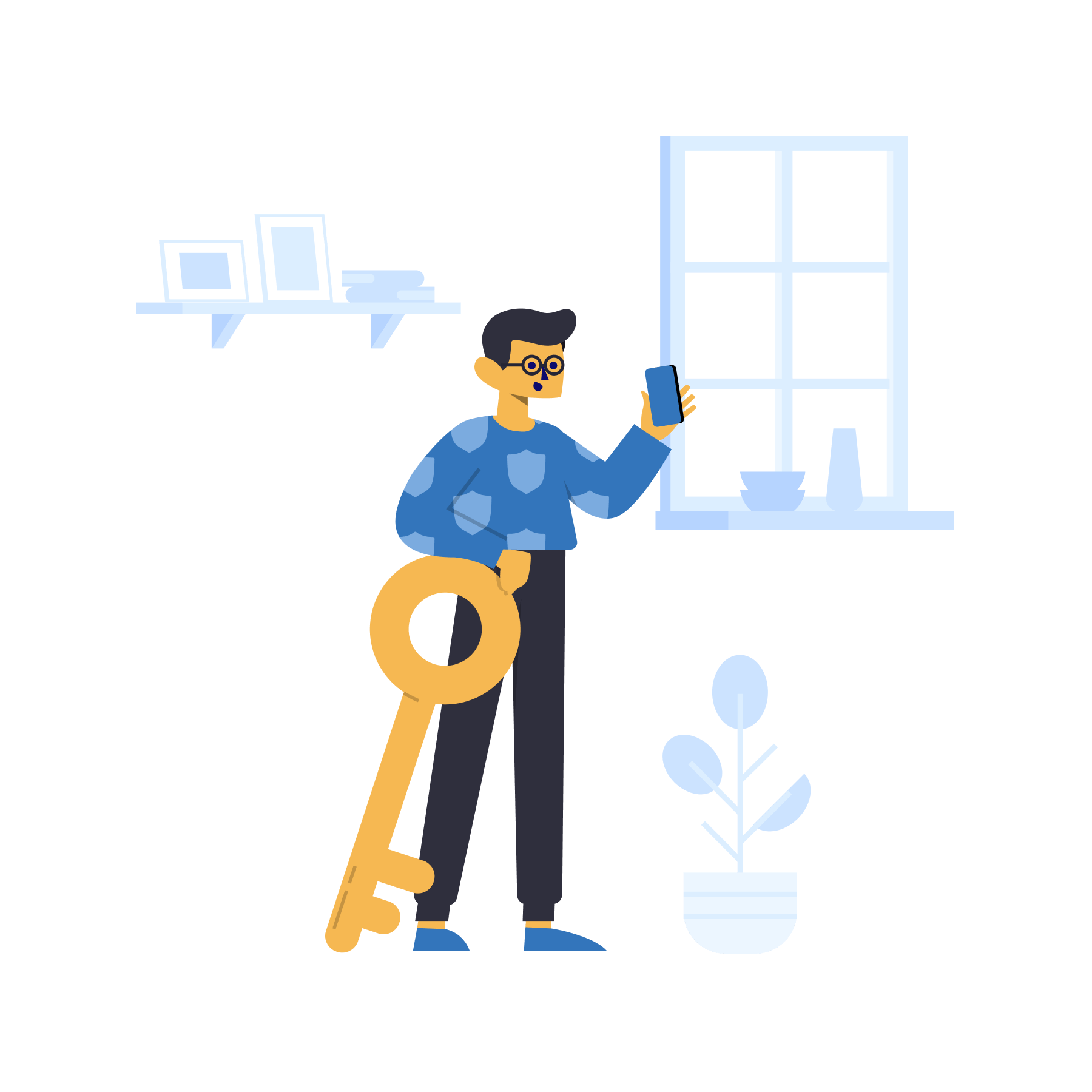 The Wealth Compass mobile mockup shows that wallet is private and secure